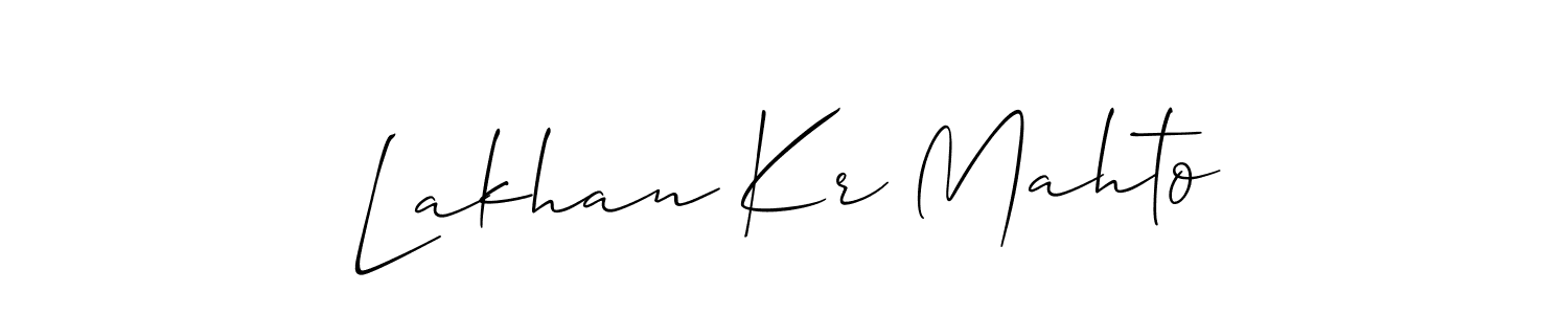 Check out images of Autograph of Lakhan Kr Mahto name. Actor Lakhan Kr Mahto Signature Style. Allison_Script is a professional sign style online. Lakhan Kr Mahto signature style 2 images and pictures png
