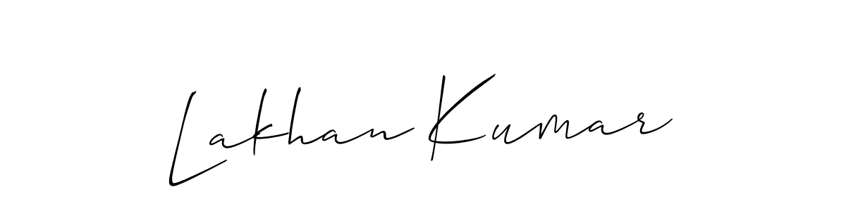 Lakhan Kumar stylish signature style. Best Handwritten Sign (Allison_Script) for my name. Handwritten Signature Collection Ideas for my name Lakhan Kumar. Lakhan Kumar signature style 2 images and pictures png