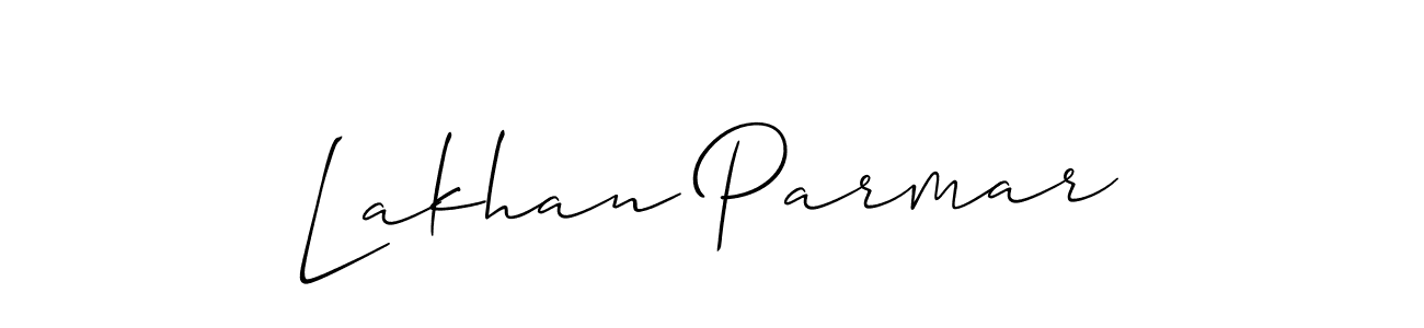 if you are searching for the best signature style for your name Lakhan Parmar. so please give up your signature search. here we have designed multiple signature styles  using Allison_Script. Lakhan Parmar signature style 2 images and pictures png