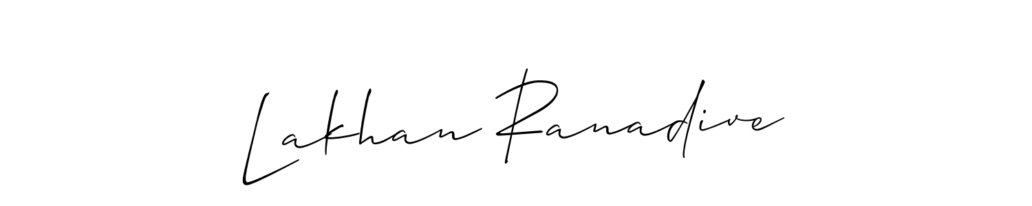 It looks lik you need a new signature style for name Lakhan Ranadive. Design unique handwritten (Allison_Script) signature with our free signature maker in just a few clicks. Lakhan Ranadive signature style 2 images and pictures png