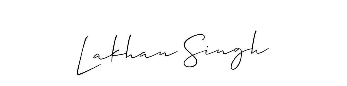 How to make Lakhan Singh signature? Allison_Script is a professional autograph style. Create handwritten signature for Lakhan Singh name. Lakhan Singh signature style 2 images and pictures png