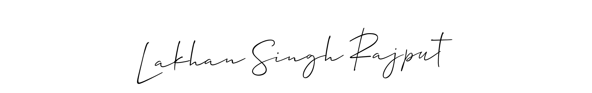 You should practise on your own different ways (Allison_Script) to write your name (Lakhan Singh Rajput) in signature. don't let someone else do it for you. Lakhan Singh Rajput signature style 2 images and pictures png