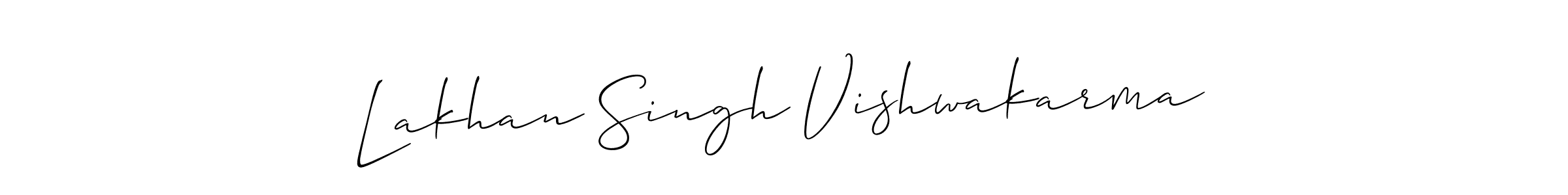 Use a signature maker to create a handwritten signature online. With this signature software, you can design (Allison_Script) your own signature for name Lakhan Singh Vishwakarma. Lakhan Singh Vishwakarma signature style 2 images and pictures png