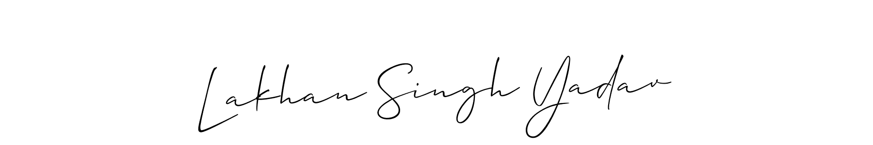 Lakhan Singh Yadav stylish signature style. Best Handwritten Sign (Allison_Script) for my name. Handwritten Signature Collection Ideas for my name Lakhan Singh Yadav. Lakhan Singh Yadav signature style 2 images and pictures png