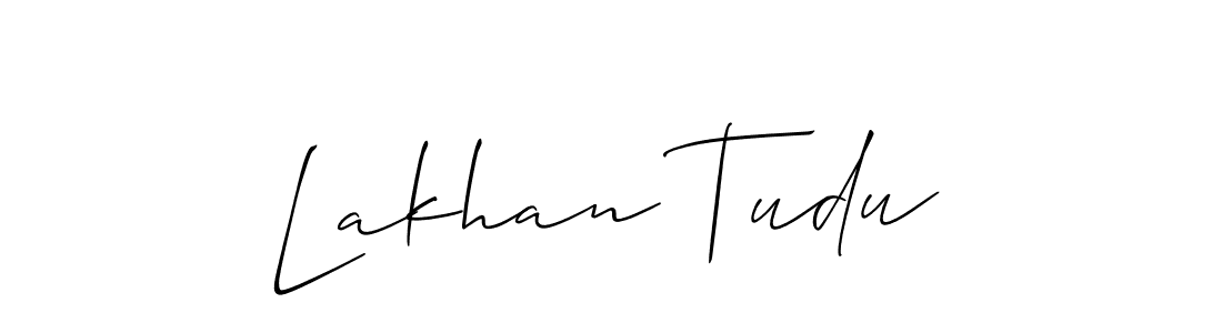 Also You can easily find your signature by using the search form. We will create Lakhan Tudu name handwritten signature images for you free of cost using Allison_Script sign style. Lakhan Tudu signature style 2 images and pictures png