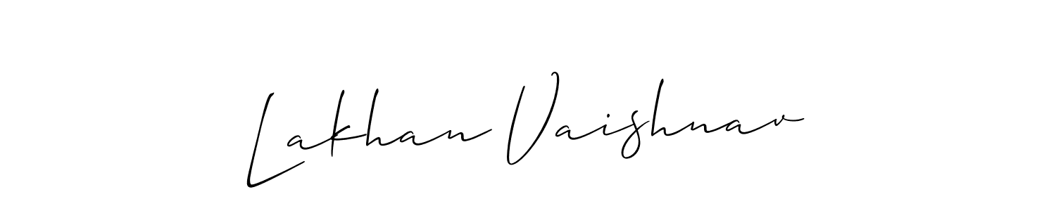 Similarly Allison_Script is the best handwritten signature design. Signature creator online .You can use it as an online autograph creator for name Lakhan Vaishnav. Lakhan Vaishnav signature style 2 images and pictures png