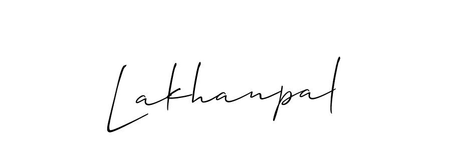 Create a beautiful signature design for name Lakhanpal. With this signature (Allison_Script) fonts, you can make a handwritten signature for free. Lakhanpal signature style 2 images and pictures png