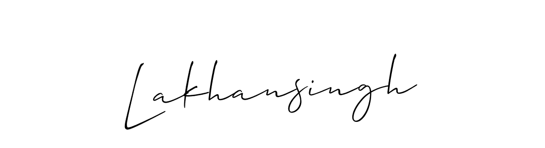 How to Draw Lakhansingh signature style? Allison_Script is a latest design signature styles for name Lakhansingh. Lakhansingh signature style 2 images and pictures png