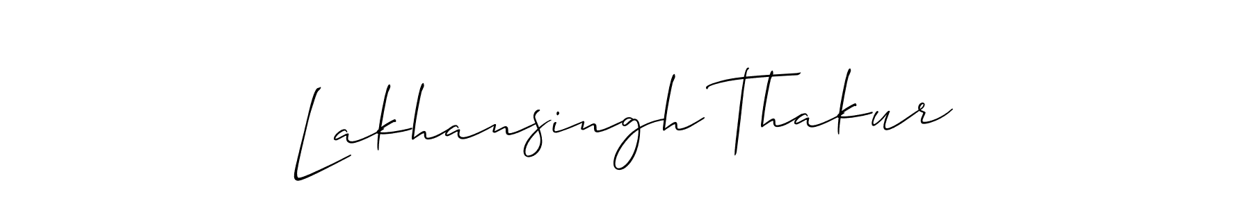 Also You can easily find your signature by using the search form. We will create Lakhansingh Thakur name handwritten signature images for you free of cost using Allison_Script sign style. Lakhansingh Thakur signature style 2 images and pictures png