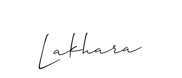 Lakhara stylish signature style. Best Handwritten Sign (Allison_Script) for my name. Handwritten Signature Collection Ideas for my name Lakhara. Lakhara signature style 2 images and pictures png