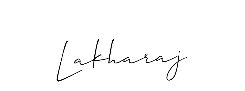 Design your own signature with our free online signature maker. With this signature software, you can create a handwritten (Allison_Script) signature for name Lakharaj. Lakharaj signature style 2 images and pictures png