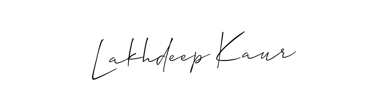 Make a short Lakhdeep Kaur signature style. Manage your documents anywhere anytime using Allison_Script. Create and add eSignatures, submit forms, share and send files easily. Lakhdeep Kaur signature style 2 images and pictures png