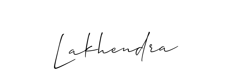 Make a short Lakhendra signature style. Manage your documents anywhere anytime using Allison_Script. Create and add eSignatures, submit forms, share and send files easily. Lakhendra signature style 2 images and pictures png