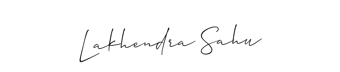 Also we have Lakhendra Sahu name is the best signature style. Create professional handwritten signature collection using Allison_Script autograph style. Lakhendra Sahu signature style 2 images and pictures png