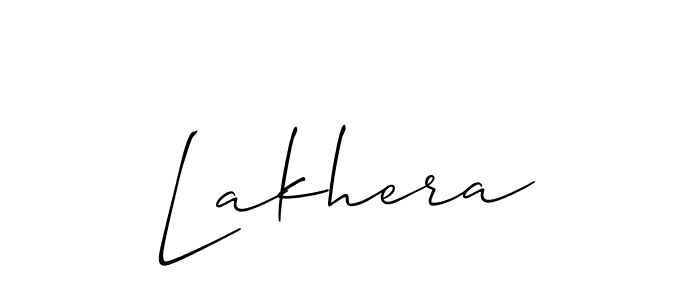 The best way (Allison_Script) to make a short signature is to pick only two or three words in your name. The name Lakhera include a total of six letters. For converting this name. Lakhera signature style 2 images and pictures png