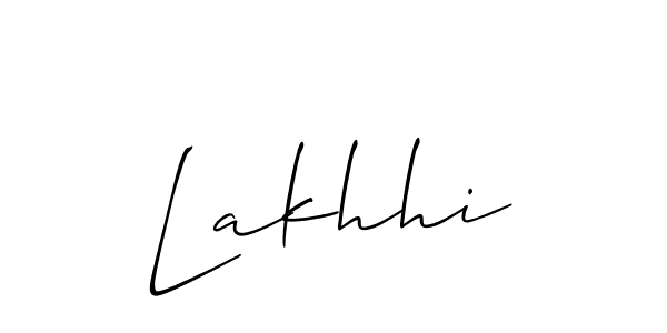 How to make Lakhhi signature? Allison_Script is a professional autograph style. Create handwritten signature for Lakhhi name. Lakhhi signature style 2 images and pictures png