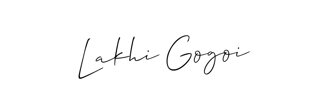 How to Draw Lakhi Gogoi signature style? Allison_Script is a latest design signature styles for name Lakhi Gogoi. Lakhi Gogoi signature style 2 images and pictures png