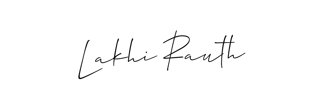 Make a beautiful signature design for name Lakhi Rauth. With this signature (Allison_Script) style, you can create a handwritten signature for free. Lakhi Rauth signature style 2 images and pictures png