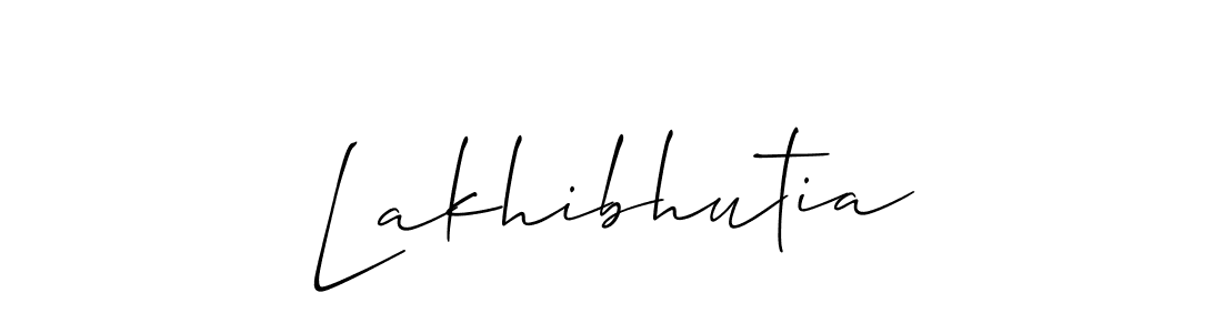 You should practise on your own different ways (Allison_Script) to write your name (Lakhibhutia) in signature. don't let someone else do it for you. Lakhibhutia signature style 2 images and pictures png