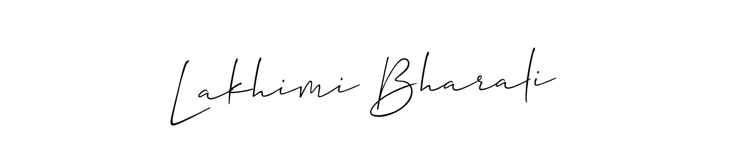 Use a signature maker to create a handwritten signature online. With this signature software, you can design (Allison_Script) your own signature for name Lakhimi Bharali. Lakhimi Bharali signature style 2 images and pictures png