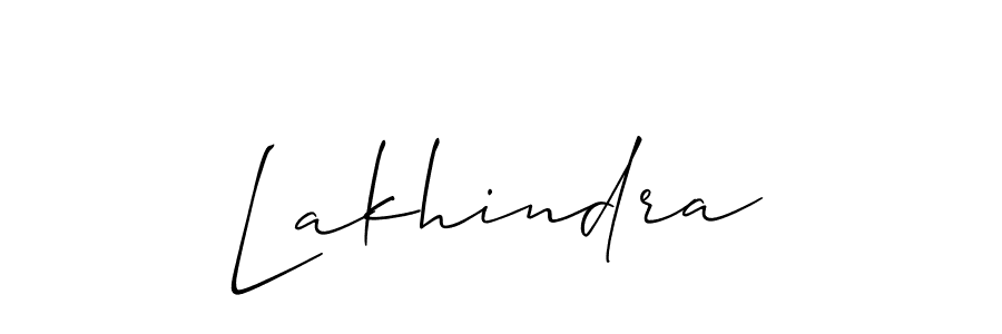 Create a beautiful signature design for name Lakhindra. With this signature (Allison_Script) fonts, you can make a handwritten signature for free. Lakhindra signature style 2 images and pictures png