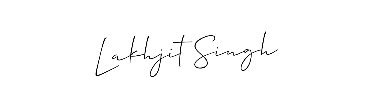 Use a signature maker to create a handwritten signature online. With this signature software, you can design (Allison_Script) your own signature for name Lakhjit Singh. Lakhjit Singh signature style 2 images and pictures png