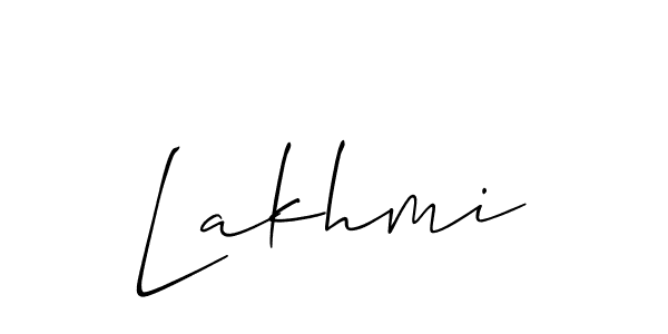 How to make Lakhmi signature? Allison_Script is a professional autograph style. Create handwritten signature for Lakhmi name. Lakhmi signature style 2 images and pictures png