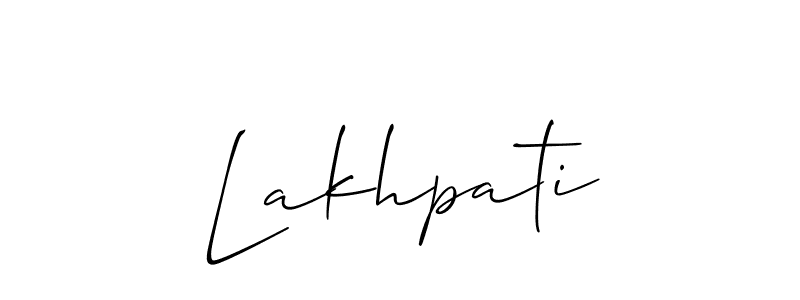 Similarly Allison_Script is the best handwritten signature design. Signature creator online .You can use it as an online autograph creator for name Lakhpati. Lakhpati signature style 2 images and pictures png