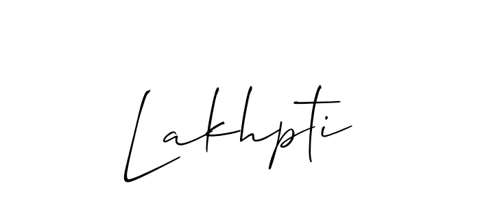 Lakhpti stylish signature style. Best Handwritten Sign (Allison_Script) for my name. Handwritten Signature Collection Ideas for my name Lakhpti. Lakhpti signature style 2 images and pictures png