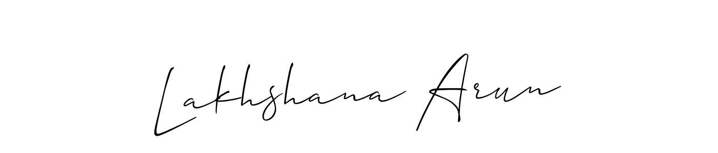 This is the best signature style for the Lakhshana Arun name. Also you like these signature font (Allison_Script). Mix name signature. Lakhshana Arun signature style 2 images and pictures png