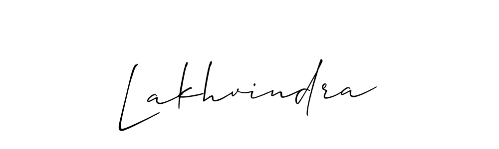 How to make Lakhvindra name signature. Use Allison_Script style for creating short signs online. This is the latest handwritten sign. Lakhvindra signature style 2 images and pictures png