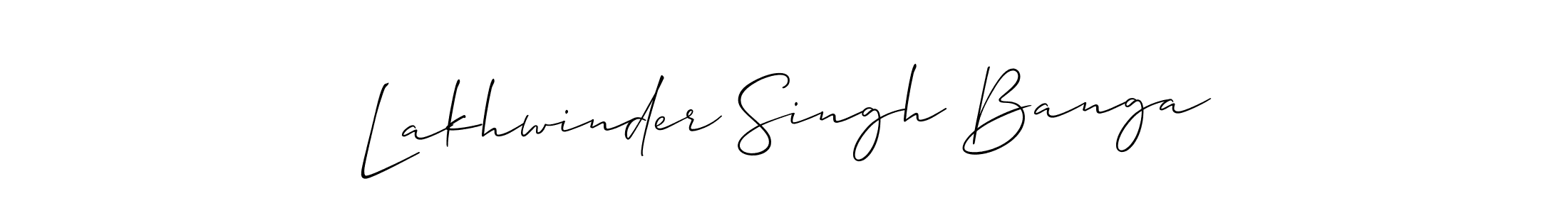 You can use this online signature creator to create a handwritten signature for the name Lakhwinder Singh Banga. This is the best online autograph maker. Lakhwinder Singh Banga signature style 2 images and pictures png