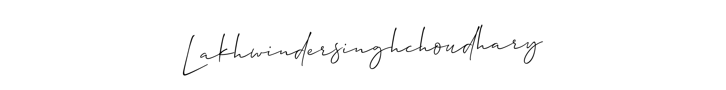if you are searching for the best signature style for your name Lakhwindersinghchoudhary. so please give up your signature search. here we have designed multiple signature styles  using Allison_Script. Lakhwindersinghchoudhary signature style 2 images and pictures png