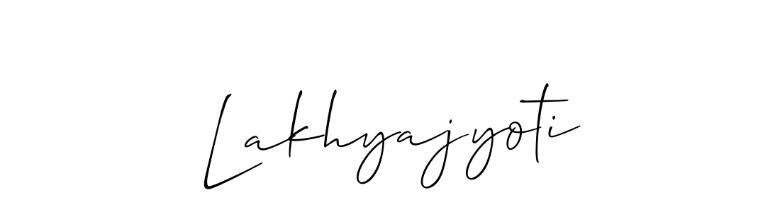Lakhyajyoti stylish signature style. Best Handwritten Sign (Allison_Script) for my name. Handwritten Signature Collection Ideas for my name Lakhyajyoti. Lakhyajyoti signature style 2 images and pictures png