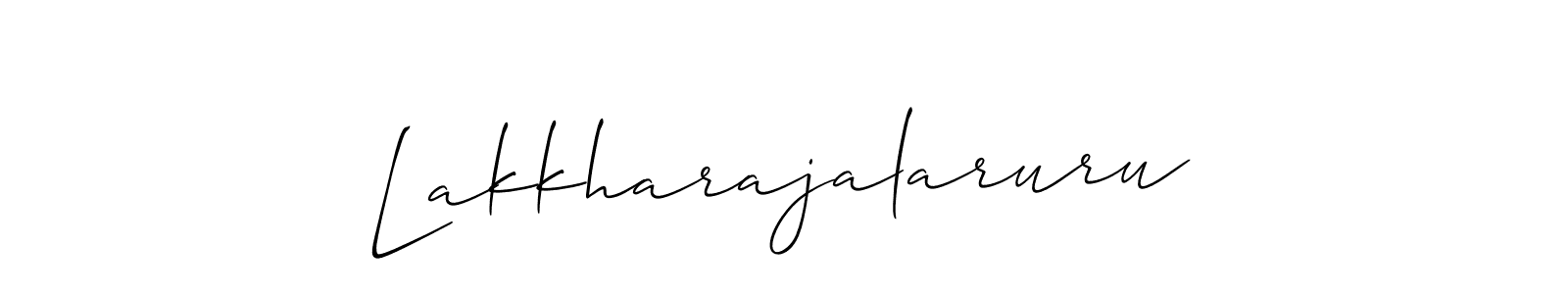 How to make Lakkharajalaruru signature? Allison_Script is a professional autograph style. Create handwritten signature for Lakkharajalaruru name. Lakkharajalaruru signature style 2 images and pictures png