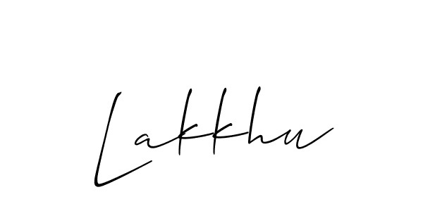 Lakkhu stylish signature style. Best Handwritten Sign (Allison_Script) for my name. Handwritten Signature Collection Ideas for my name Lakkhu. Lakkhu signature style 2 images and pictures png