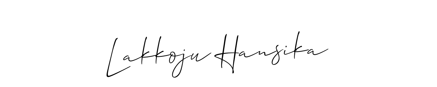 Make a beautiful signature design for name Lakkoju Hansika. Use this online signature maker to create a handwritten signature for free. Lakkoju Hansika signature style 2 images and pictures png