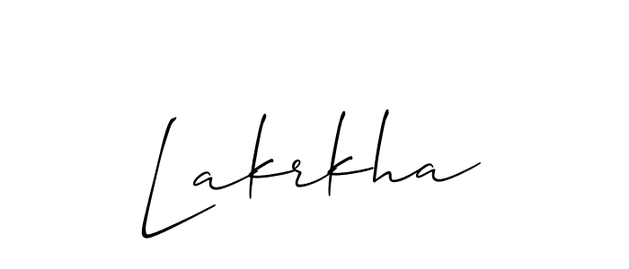 Also we have Lakrkha name is the best signature style. Create professional handwritten signature collection using Allison_Script autograph style. Lakrkha signature style 2 images and pictures png