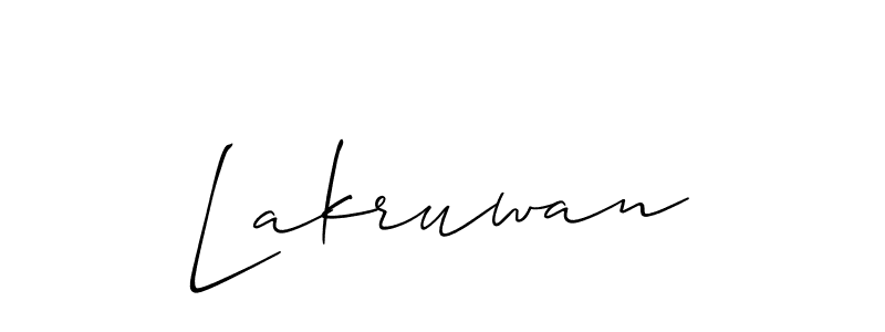 You should practise on your own different ways (Allison_Script) to write your name (Lakruwan) in signature. don't let someone else do it for you. Lakruwan signature style 2 images and pictures png