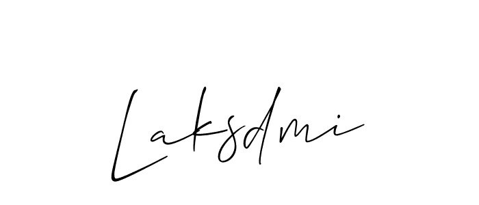 It looks lik you need a new signature style for name Laksdmi. Design unique handwritten (Allison_Script) signature with our free signature maker in just a few clicks. Laksdmi signature style 2 images and pictures png