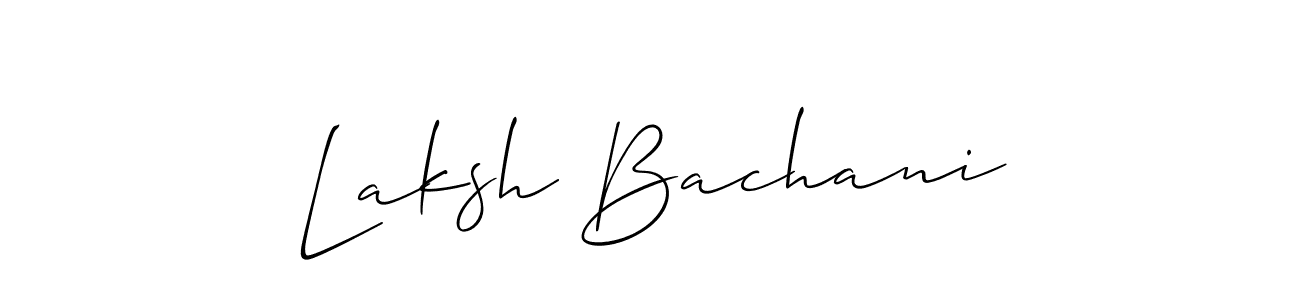 Make a beautiful signature design for name Laksh Bachani. Use this online signature maker to create a handwritten signature for free. Laksh Bachani signature style 2 images and pictures png
