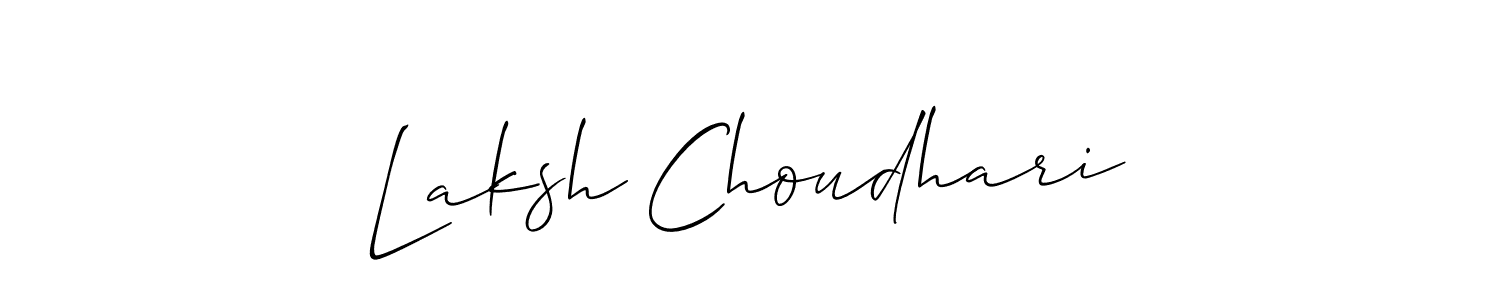 You can use this online signature creator to create a handwritten signature for the name Laksh Choudhari. This is the best online autograph maker. Laksh Choudhari signature style 2 images and pictures png