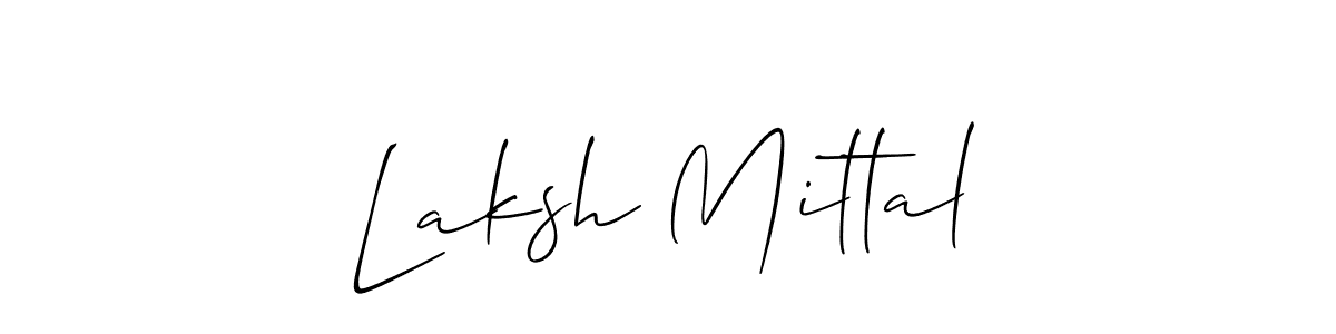 Make a short Laksh Mittal signature style. Manage your documents anywhere anytime using Allison_Script. Create and add eSignatures, submit forms, share and send files easily. Laksh Mittal signature style 2 images and pictures png
