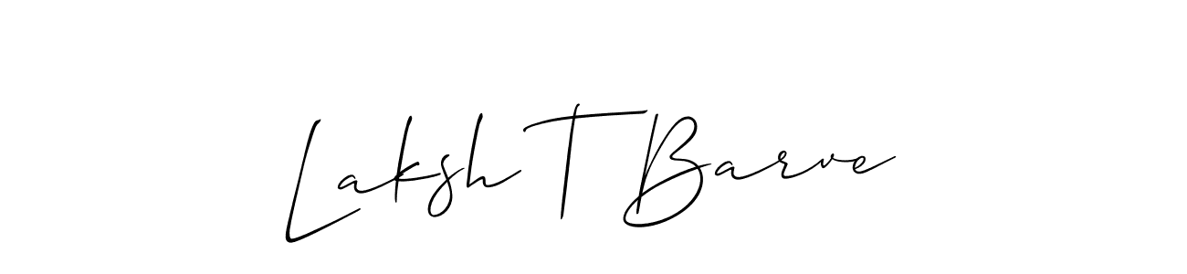 Make a beautiful signature design for name Laksh T Barve. Use this online signature maker to create a handwritten signature for free. Laksh T Barve signature style 2 images and pictures png