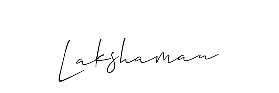 Create a beautiful signature design for name Lakshaman. With this signature (Allison_Script) fonts, you can make a handwritten signature for free. Lakshaman signature style 2 images and pictures png