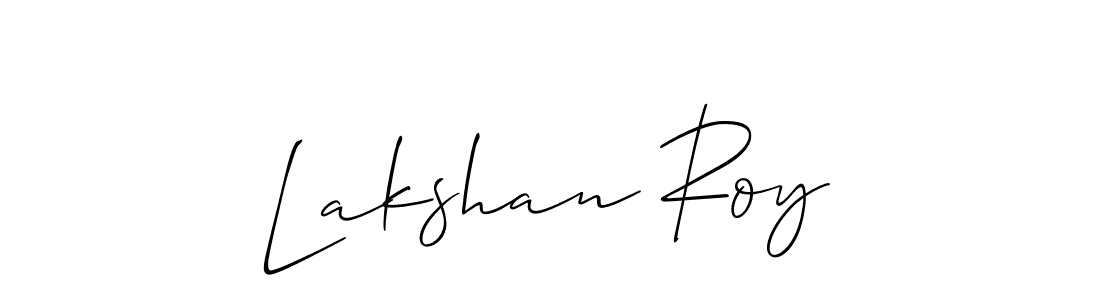 Make a beautiful signature design for name Lakshan Roy. With this signature (Allison_Script) style, you can create a handwritten signature for free. Lakshan Roy signature style 2 images and pictures png