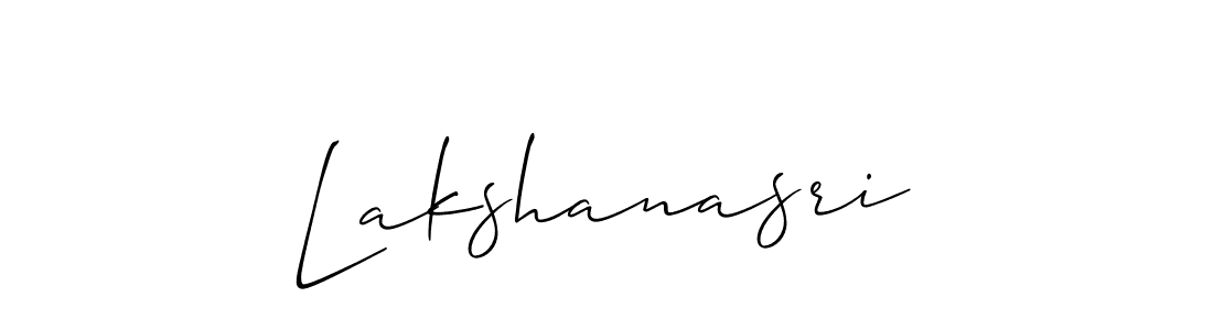 Lakshanasri stylish signature style. Best Handwritten Sign (Allison_Script) for my name. Handwritten Signature Collection Ideas for my name Lakshanasri. Lakshanasri signature style 2 images and pictures png