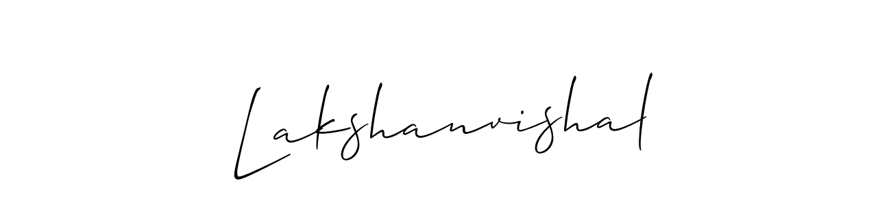 Make a beautiful signature design for name Lakshanvishal. With this signature (Allison_Script) style, you can create a handwritten signature for free. Lakshanvishal signature style 2 images and pictures png