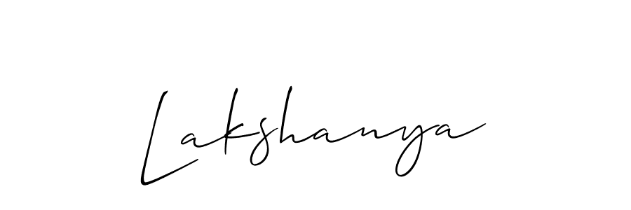 if you are searching for the best signature style for your name Lakshanya. so please give up your signature search. here we have designed multiple signature styles  using Allison_Script. Lakshanya signature style 2 images and pictures png
