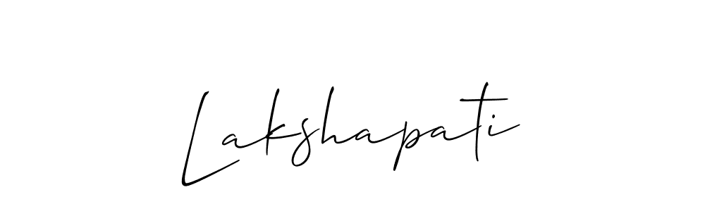 It looks lik you need a new signature style for name Lakshapati. Design unique handwritten (Allison_Script) signature with our free signature maker in just a few clicks. Lakshapati signature style 2 images and pictures png